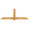 Ekena Millwork Eugene Rough Sawn Timber Gable Bracket, Western Red Cedar, 84"W x 31"H x 2"D x 6"F, 9/12 Pitch GBW084X31X0206EUG00RWR - alternate 1